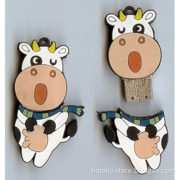 Silicone Customized Cow USB Flash Driver